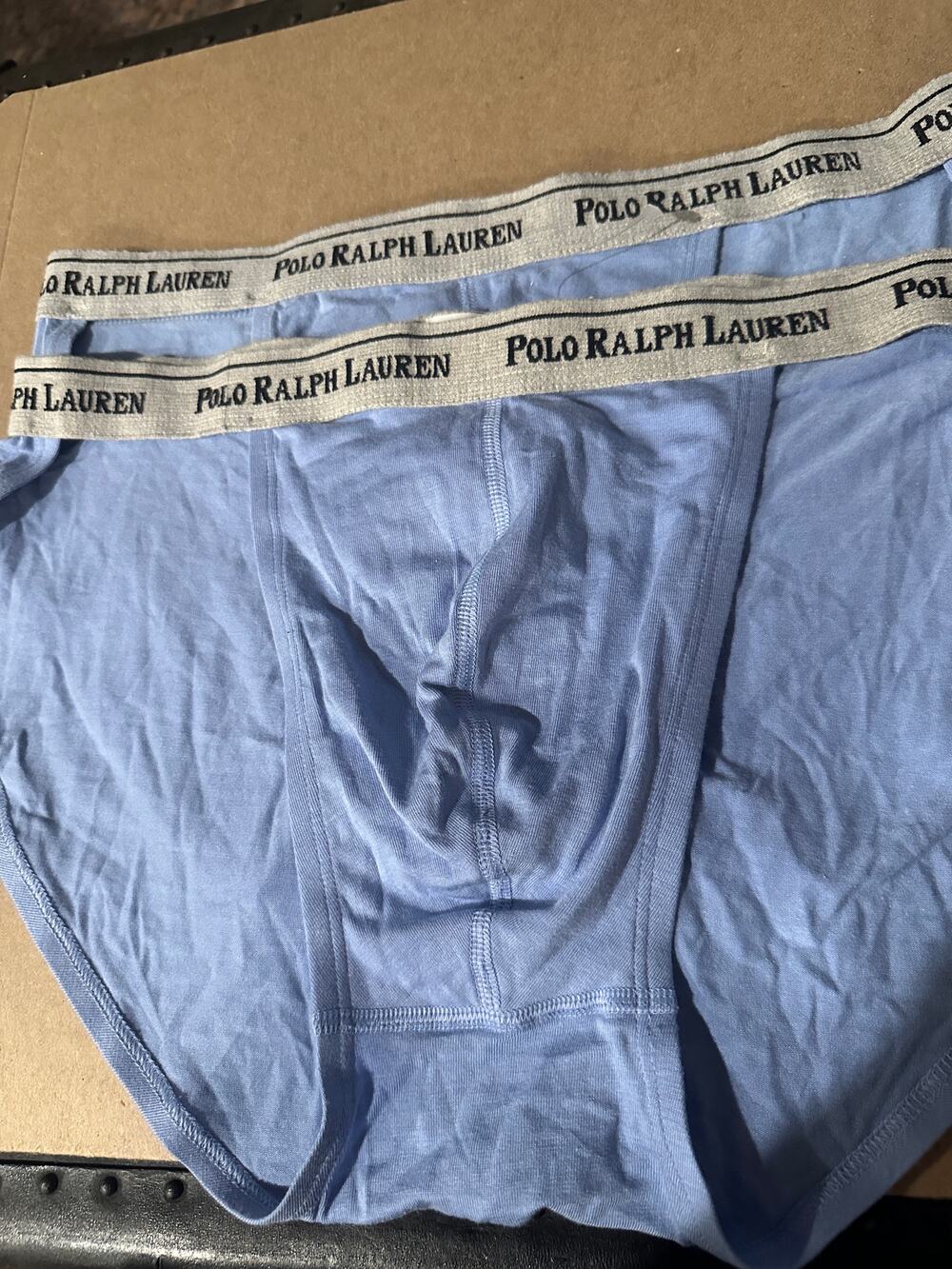 VTG RARE POLO Ralph Lauren string bikini men’s underwear blue XL